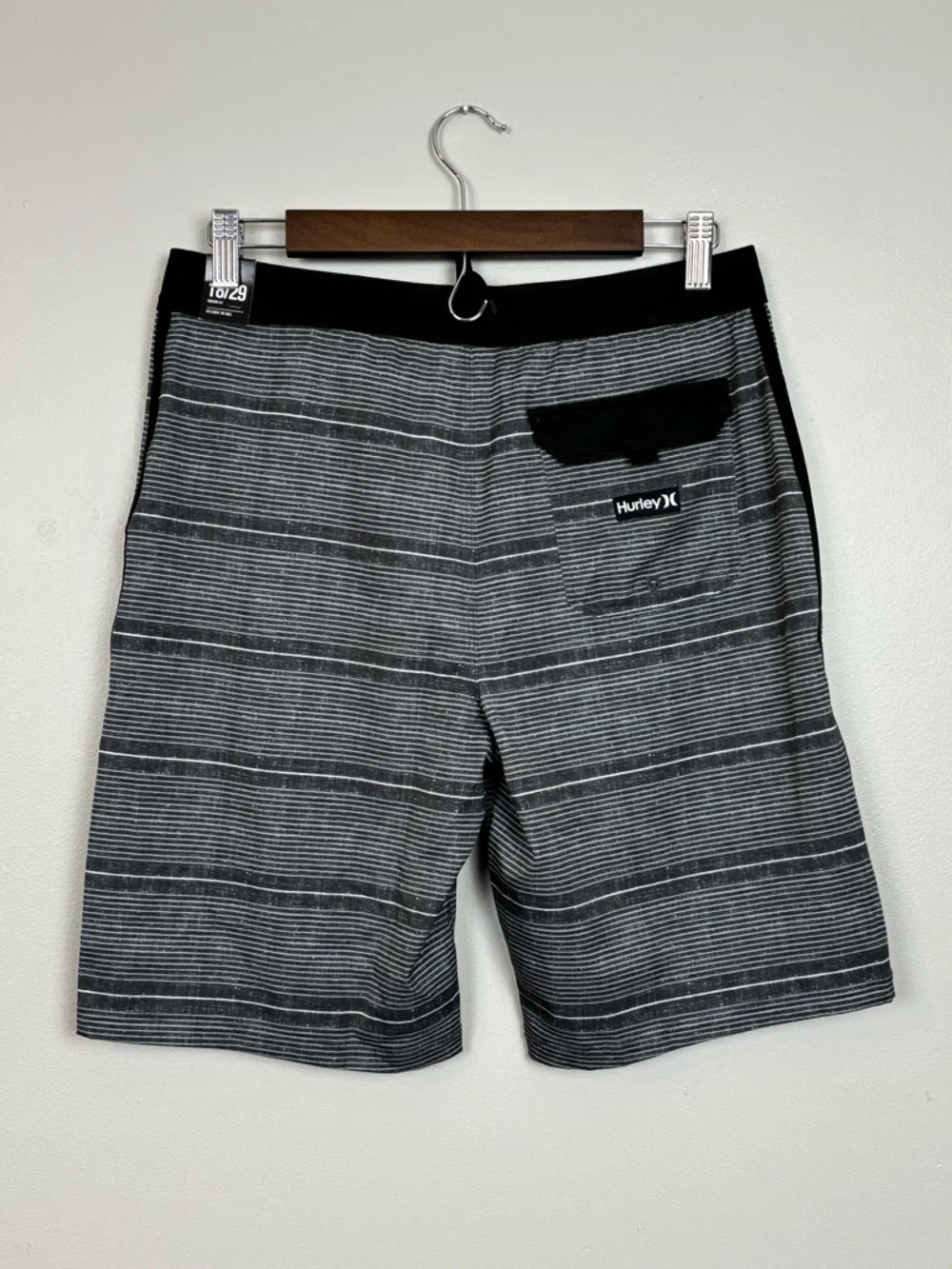 Hurley Boardshorts Boy 18 Gray Stripe 9.5